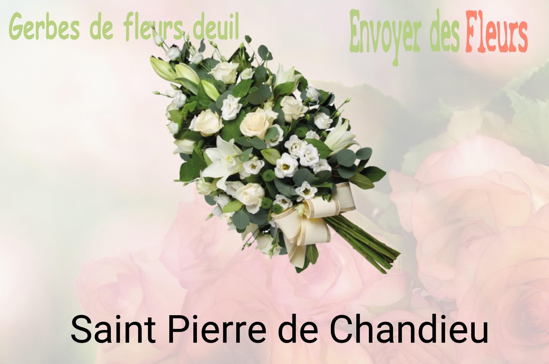 Gerbe de fleurs de deuil livrée à Saint-Pierre-de-Chandieu